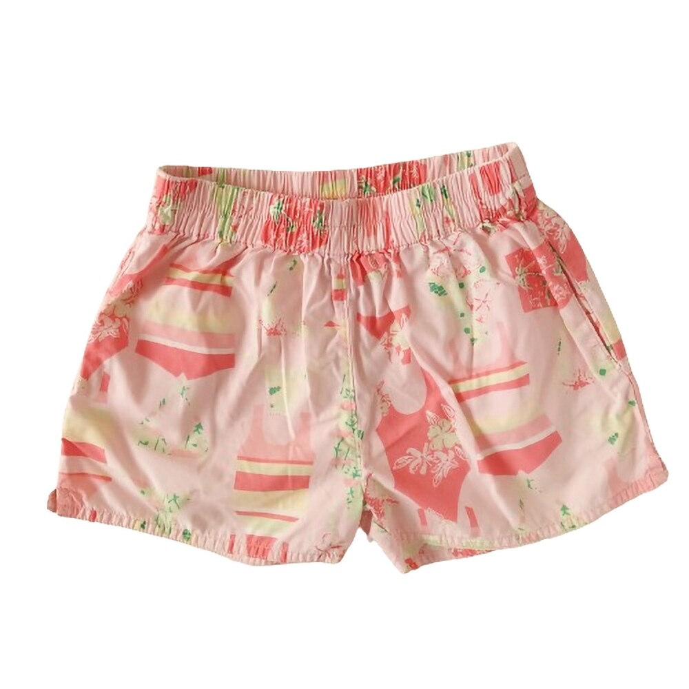 Lilly Pulitzer Shorts Swimsuit Print Pink Elastic Waistband Size 3T